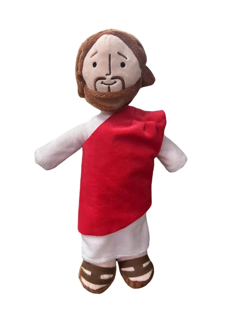 Jesus-on-the-Shelf plush doll, a Christian Christmas tradition starter for families.